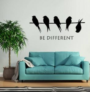 Pynt dine vægge med flotte, sjove og tankevækkende wallstickers til favorable priser